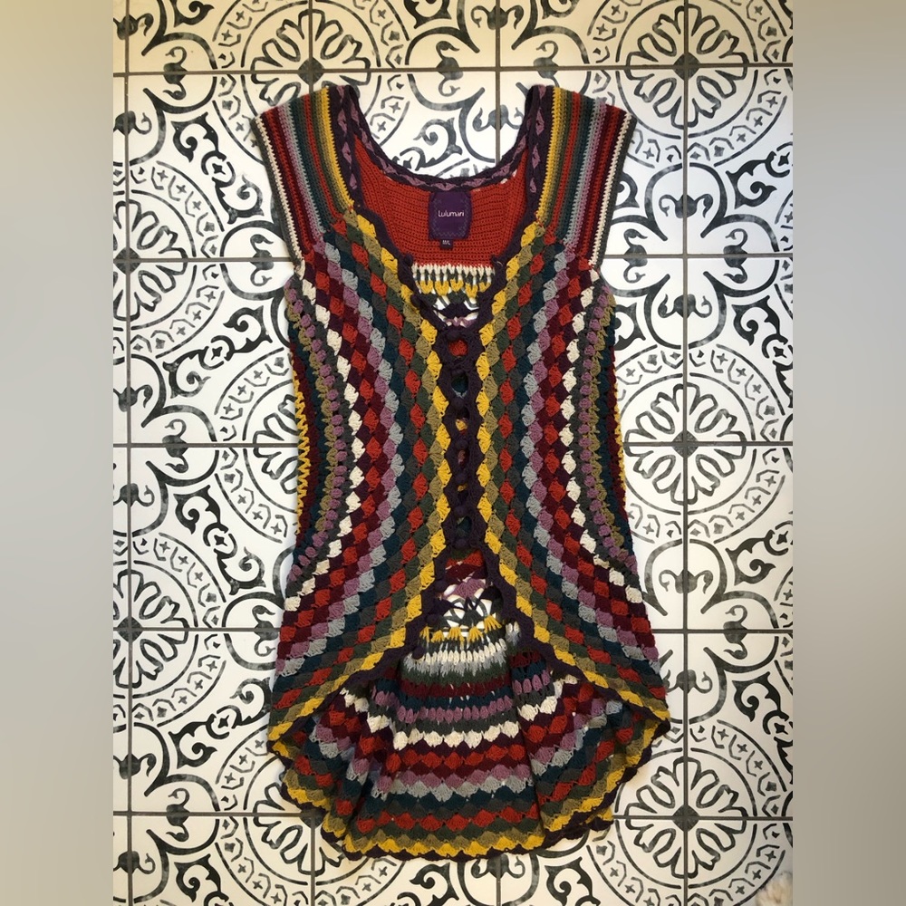 Lulumari Crocheted Vest Size M/L